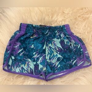 Champion Girls Athletic Shorts in Teal and Purple size 7-8